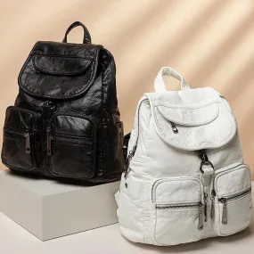 2158 Women's Cool Backpack  - Soft Leather Shoulder Bag