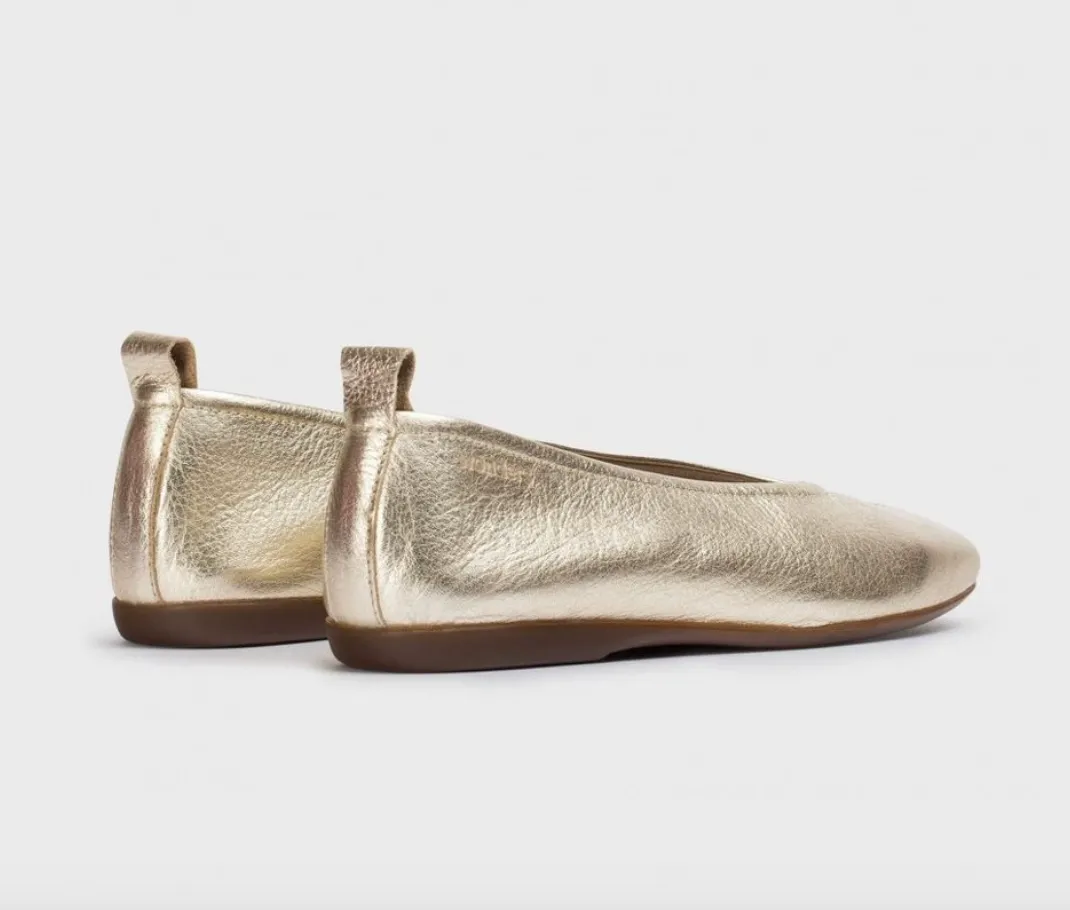 A8661 Gold Ballet Flat