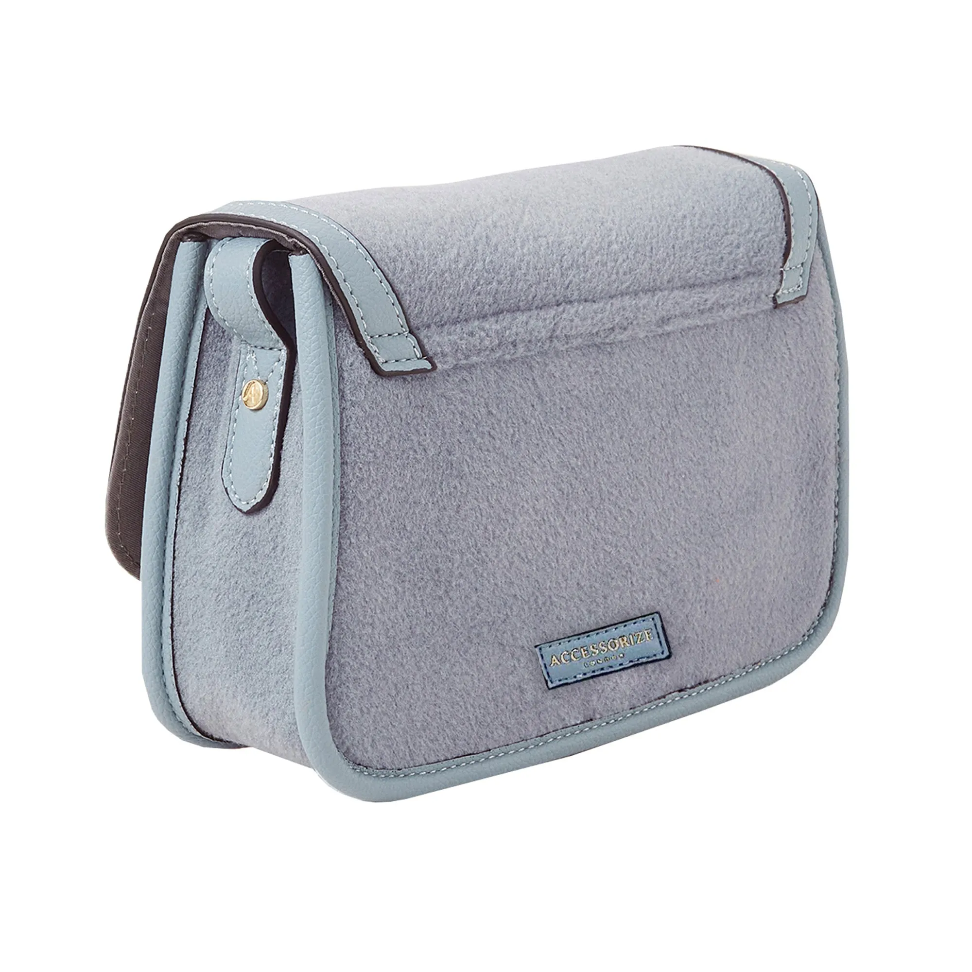 Accessorize London Women's  Blue Felt Cross Body