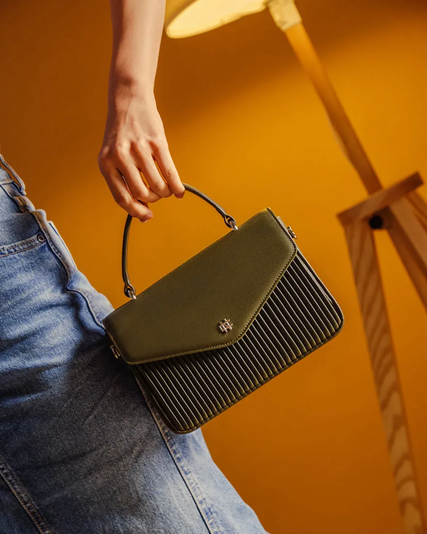 Alba Pleated Handbag