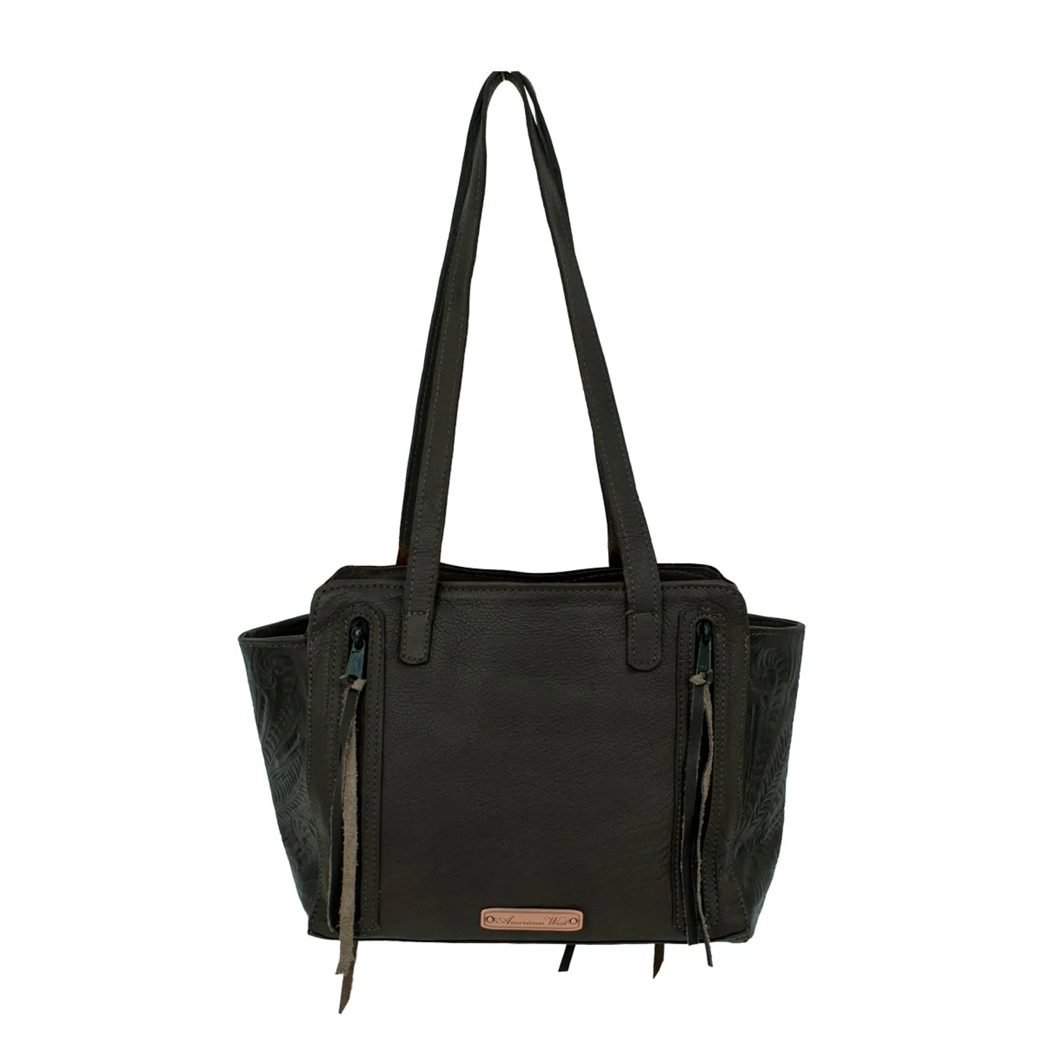 American West Brindle Hair-On Leather CCS Large Tote