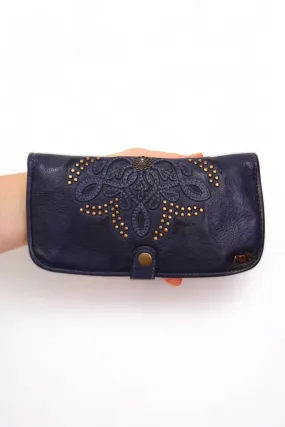 ART N' VINTAGE ASHER WALLET NAVY