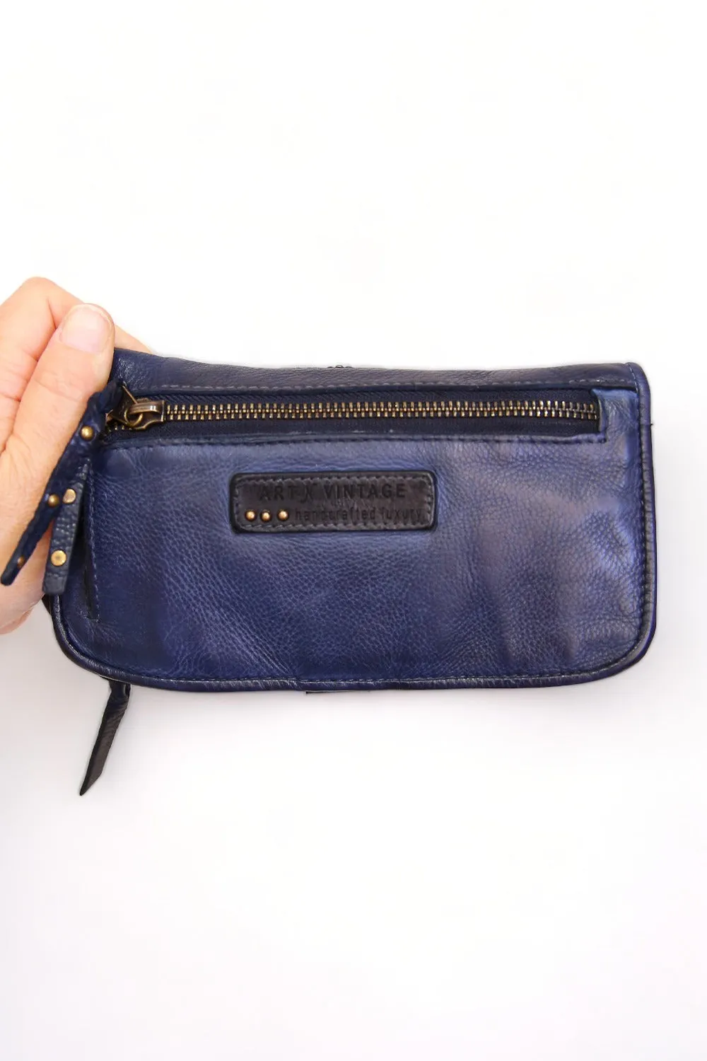 ART N' VINTAGE ASHER WALLET NAVY