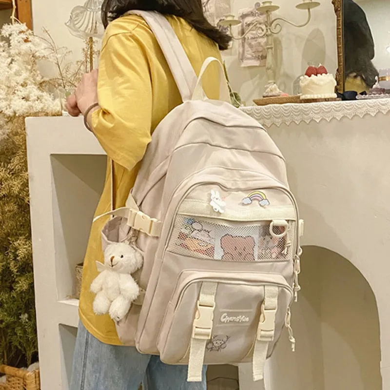 BACK TO SCHOOL    Fashion Lovers Rucksack Women Backpack Kawaii Bookbag for Teenage Schoolbag Laptop Mochila Female Travel Shoulder Bag