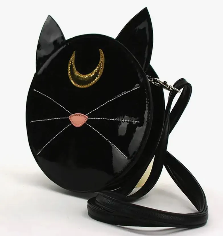 Bag - Mystical Black Cat Face Crossbody Bag