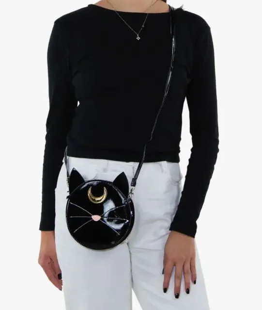 Bag - Mystical Black Cat Face Crossbody Bag