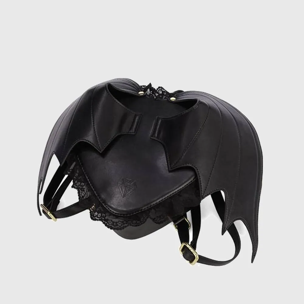 Bat Wings Leather Backpack