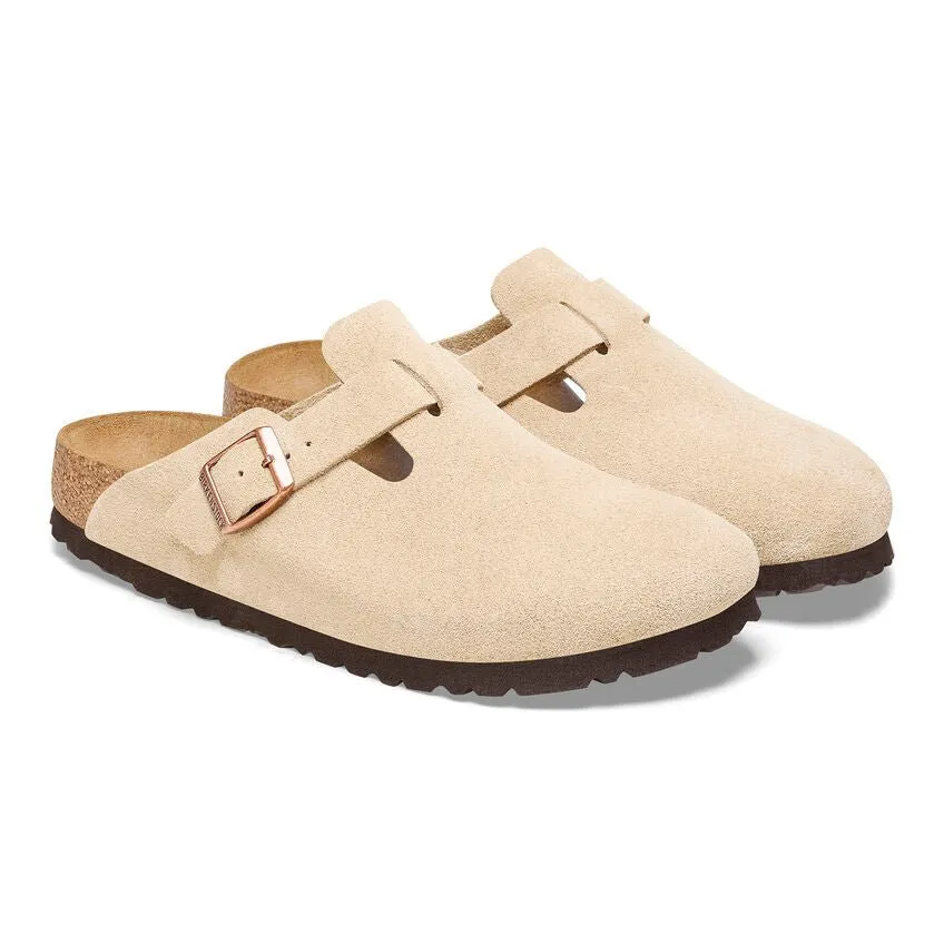 Birkenstock Boston - Latte Cream Suede