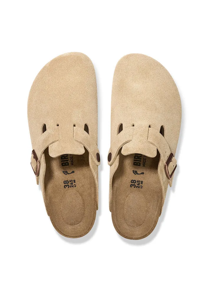 Birkenstock Boston Suede 1026164 Latte Cream