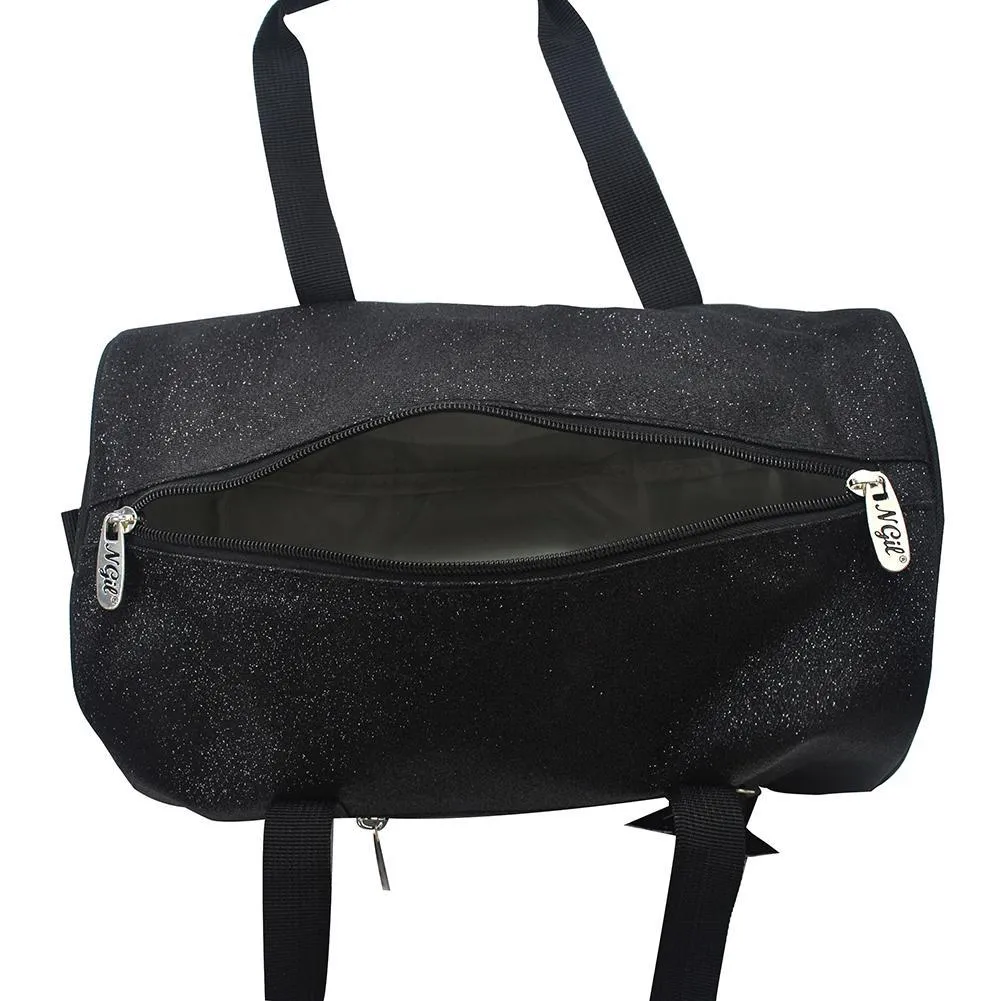 Black Mini Glitter NGIL Duffel Bag