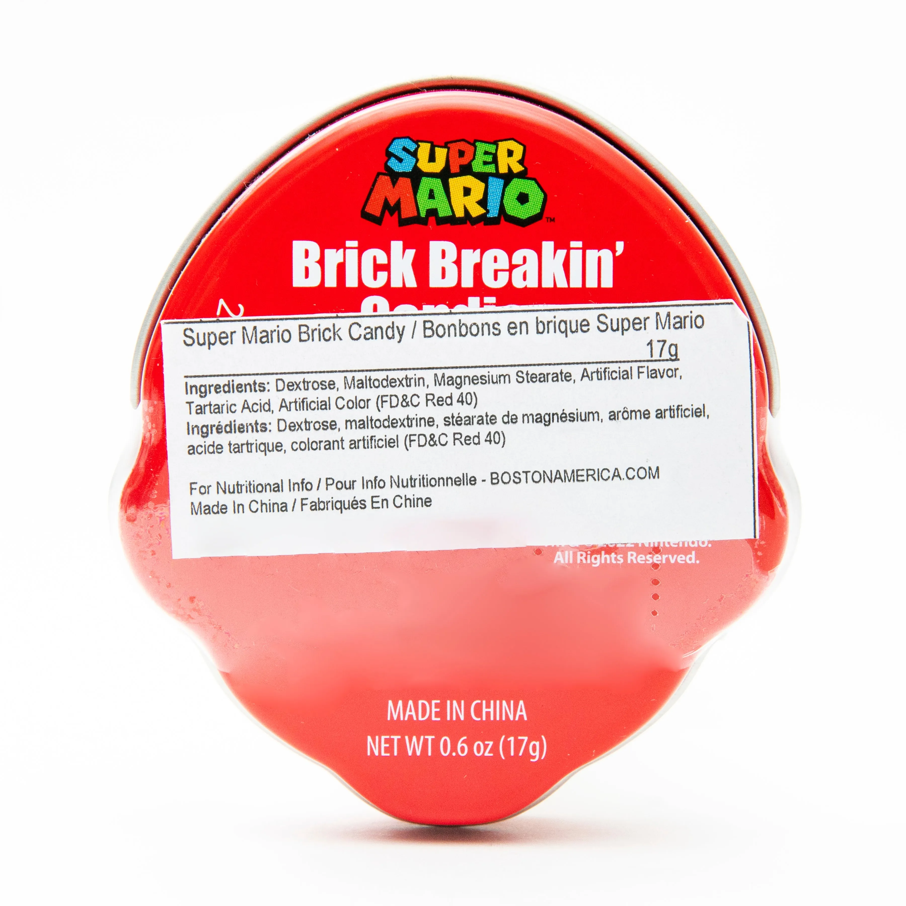 Boston America Super Mario Brick Breakin Candy Tin