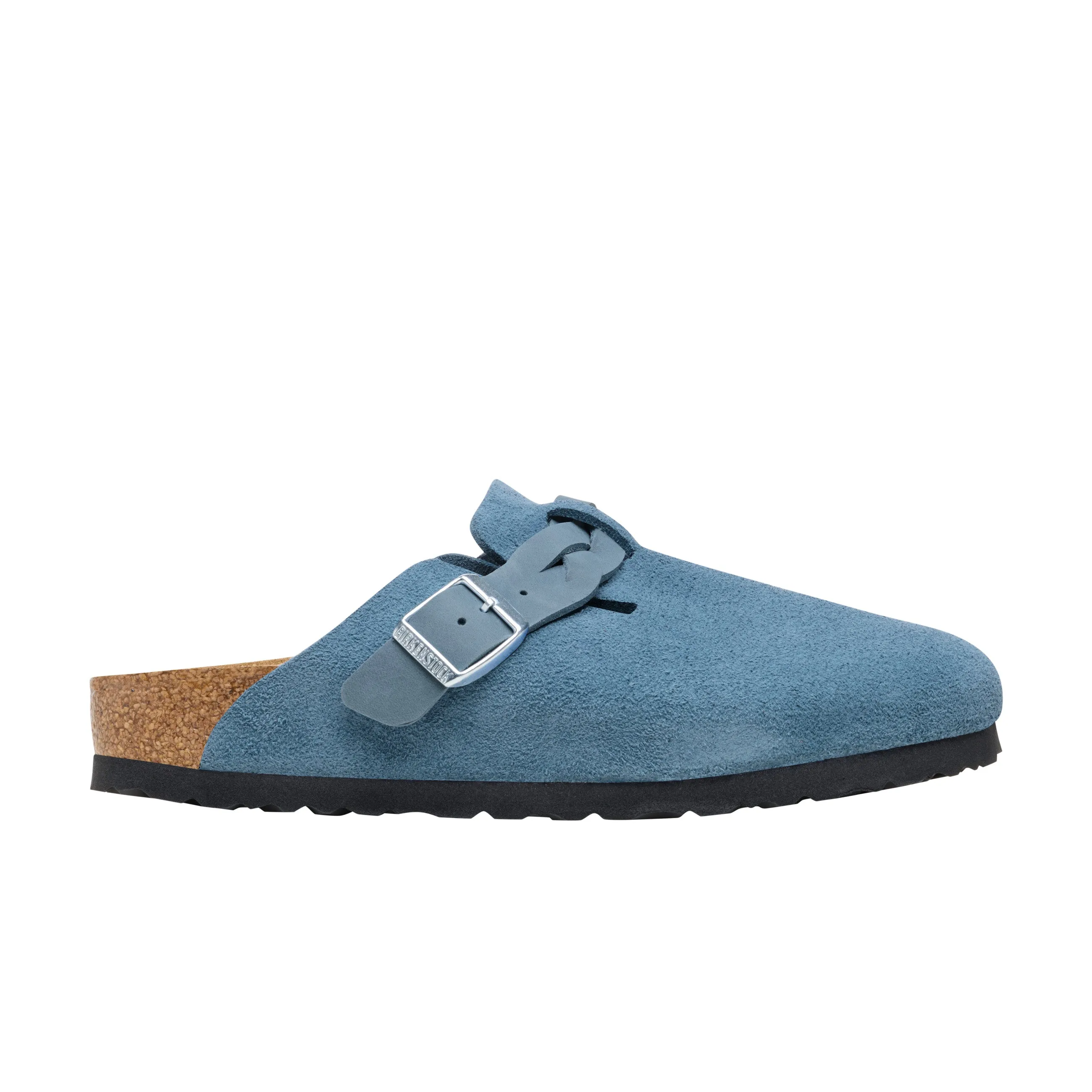 Boston Braided Elemental Blue Suede Leather