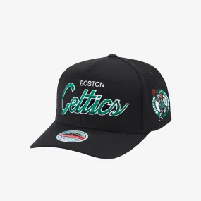 Boston Celtics Team Script Classic Redline Snapback - Black