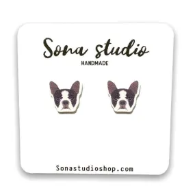 Boston Terrier Earrings