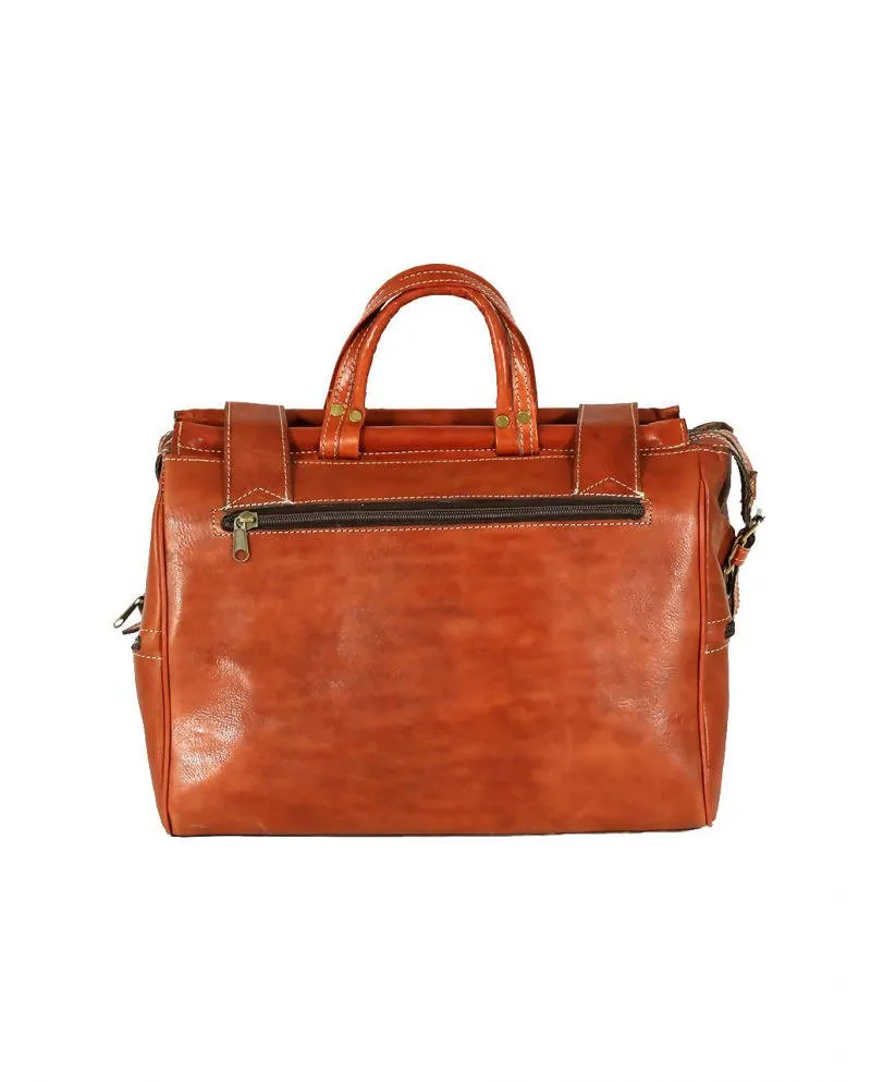 Brown Leather Travel Bag