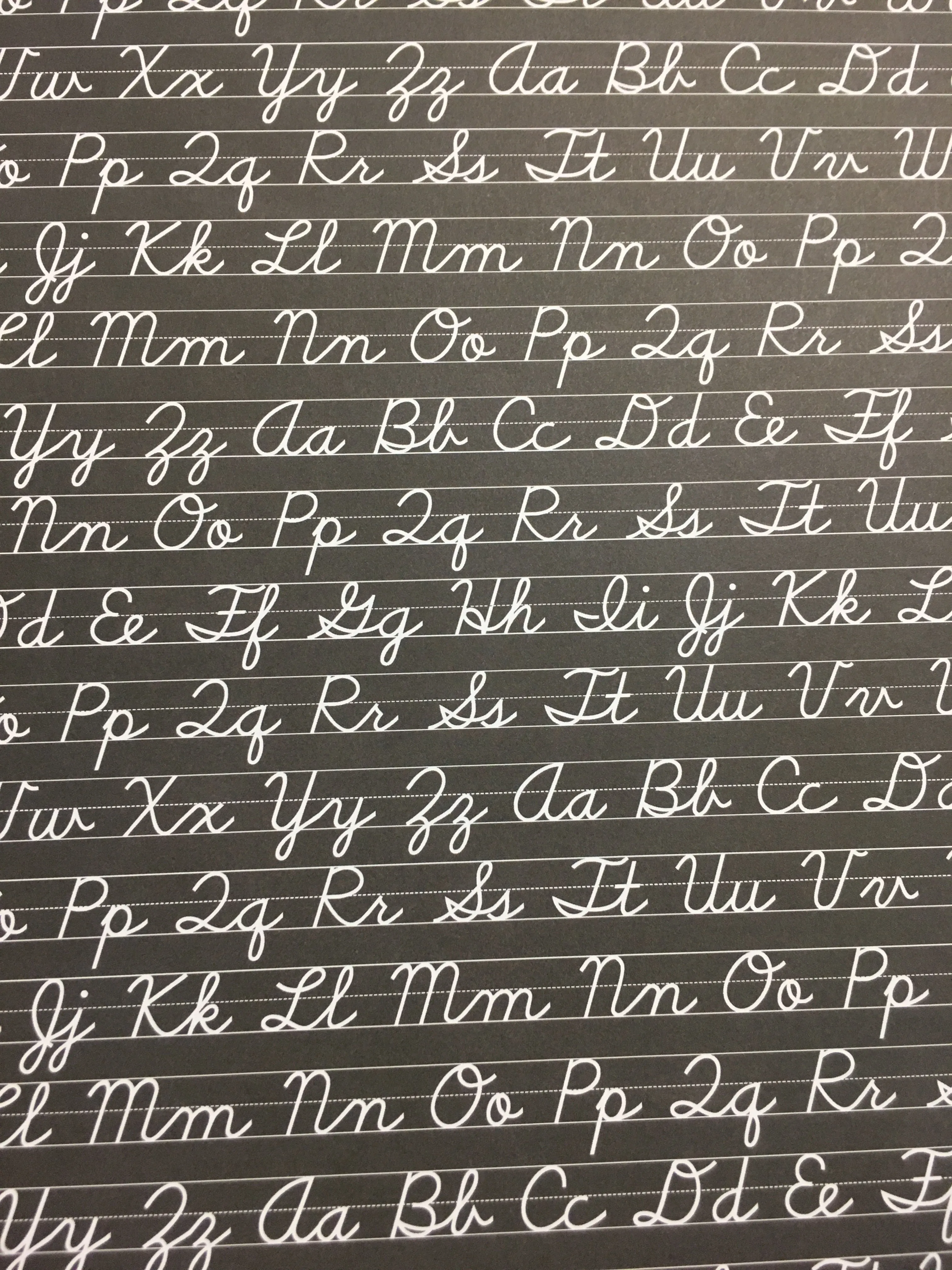 CHALKBOARD CURSIVE - BACK TO SCHOOL