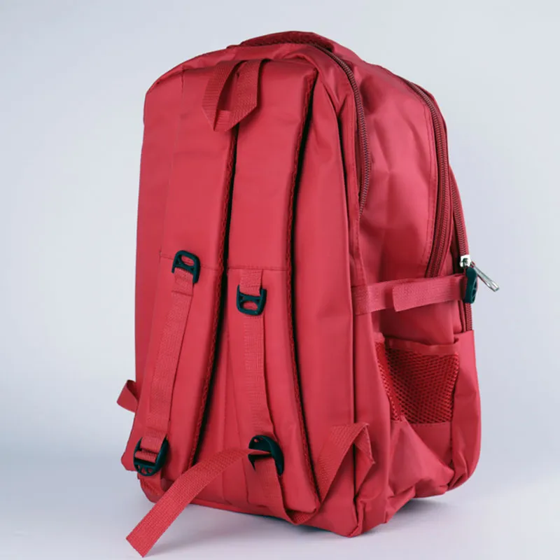 Champion Red Polyester Backpack - Functional Choice for Students and Professionals