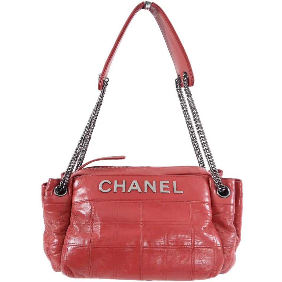 Chanel Cherry Red LAX Accordion Bag