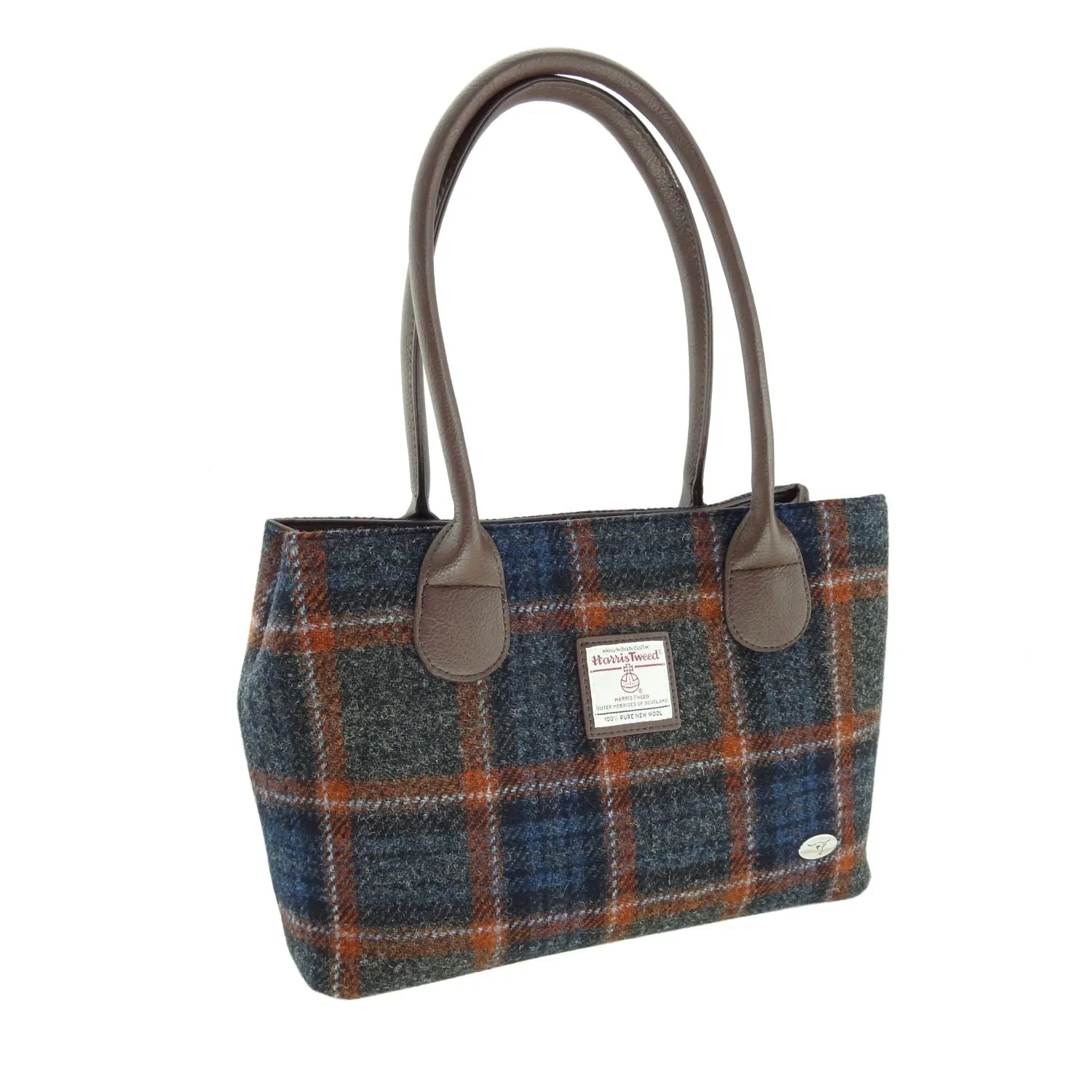 Classic Handbag 'Cassley' with Harris Tweed