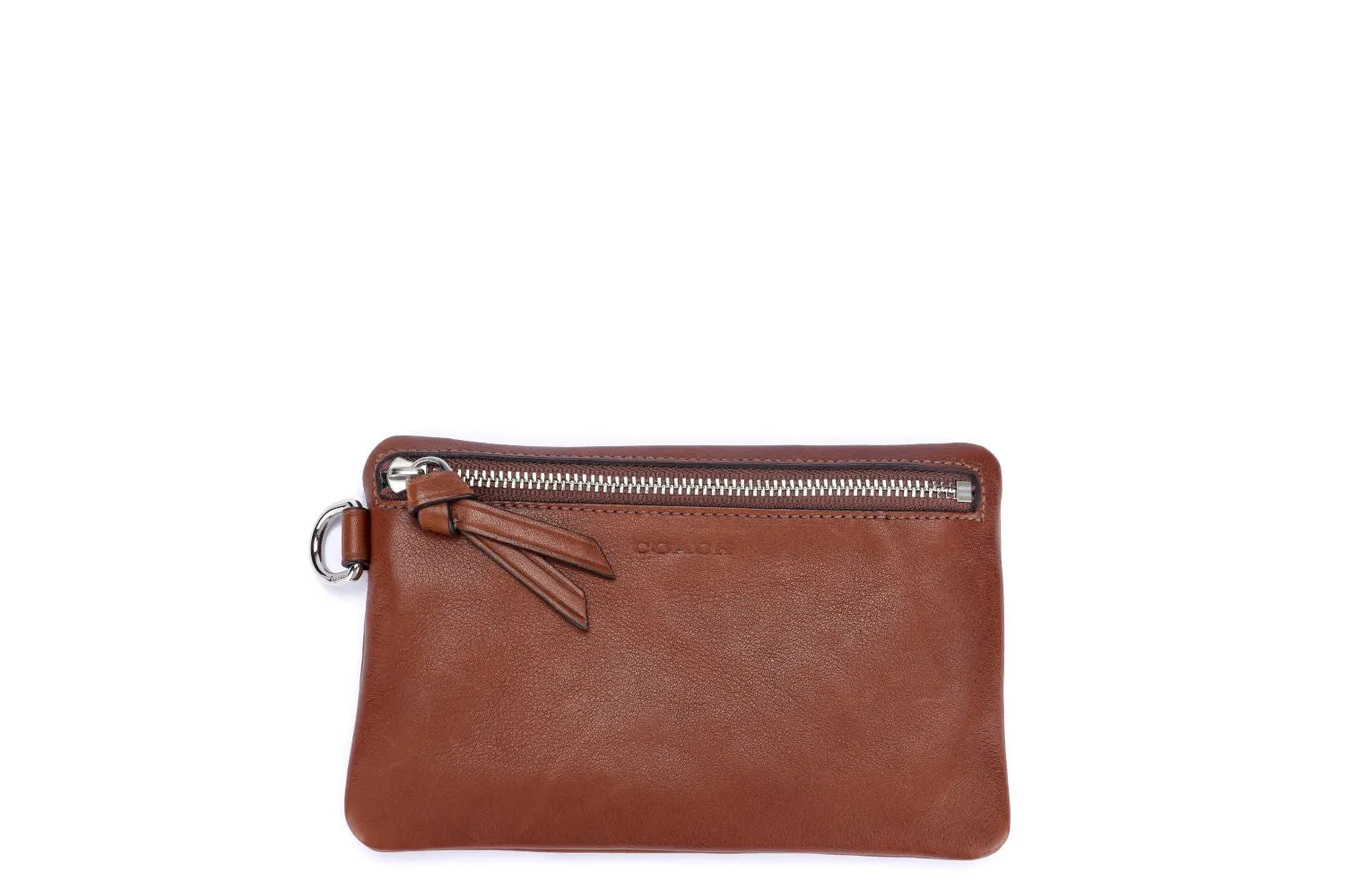 Coach Camel Brown Leather Pouch