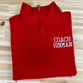 Coach Personalized Quarter Zip Sweatshirt