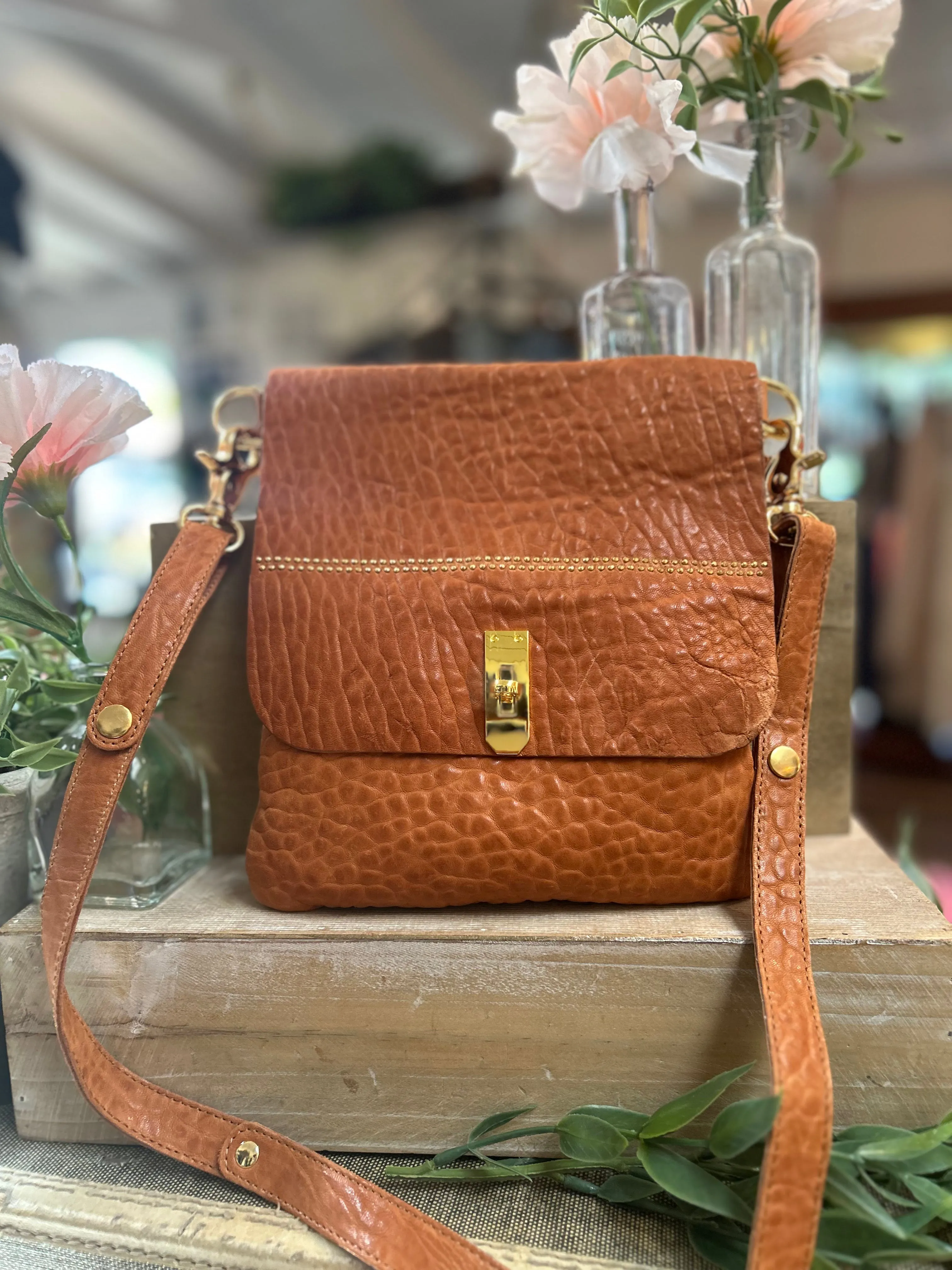 Cognac Gia Cross Body