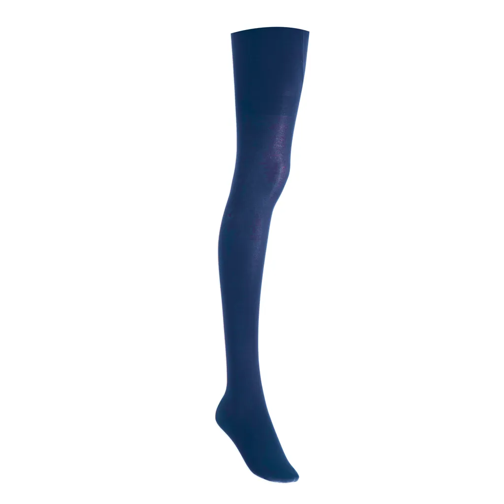 Cotton/Nylon Tights - Navy