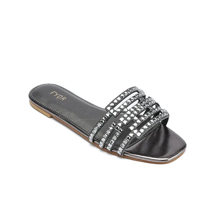 Embellished Slide Sandal MY 329