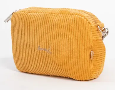 EMENTA SB - FLUFFY SIGNATURE CORDUROY BAG - YELLOW