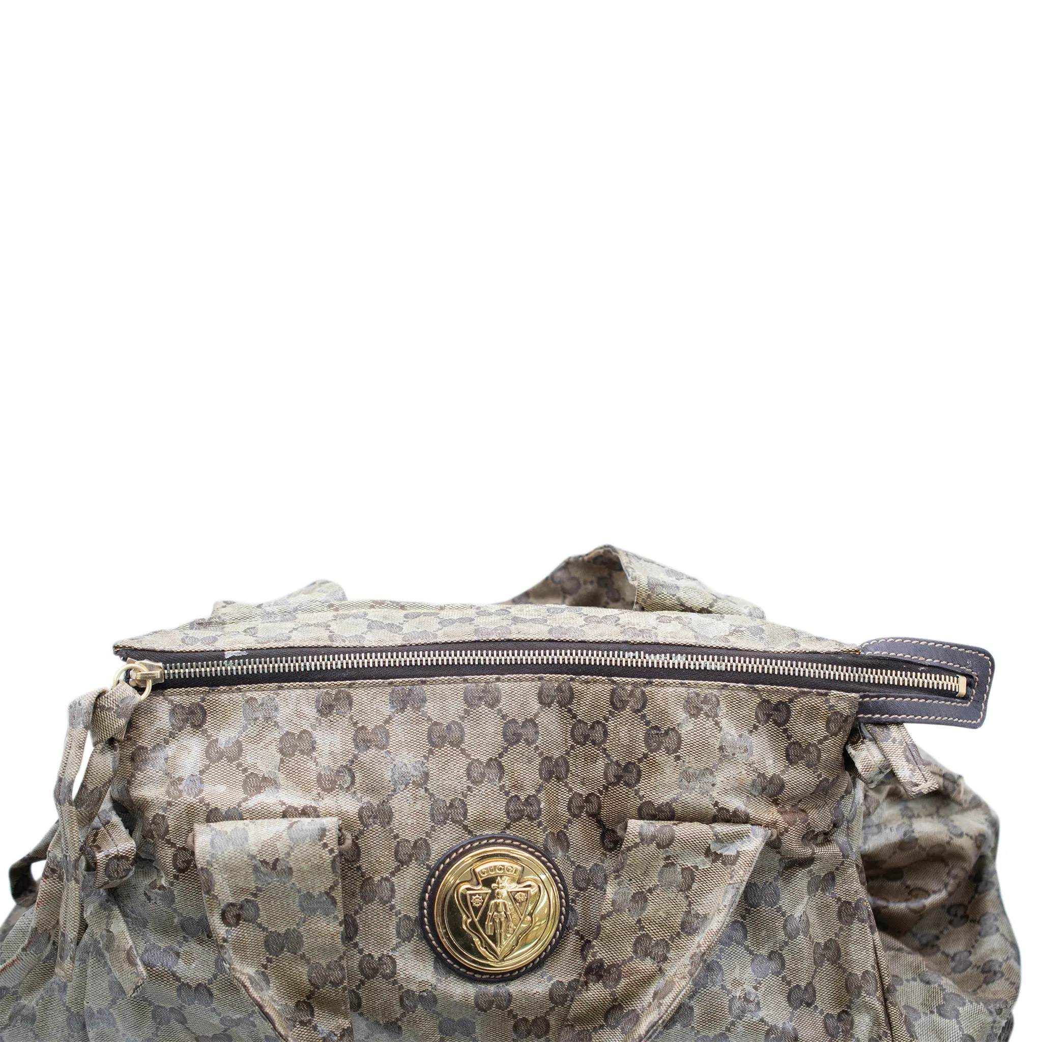 Gucci Gg Hysteria Tote Beige Leather Ladies Handbag