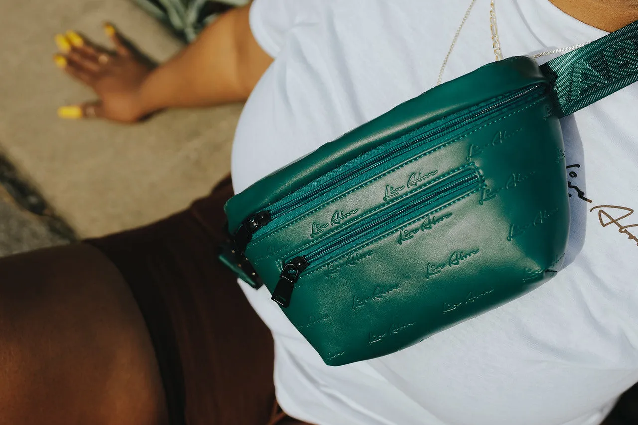 LA crossbody bag- Midnight Green