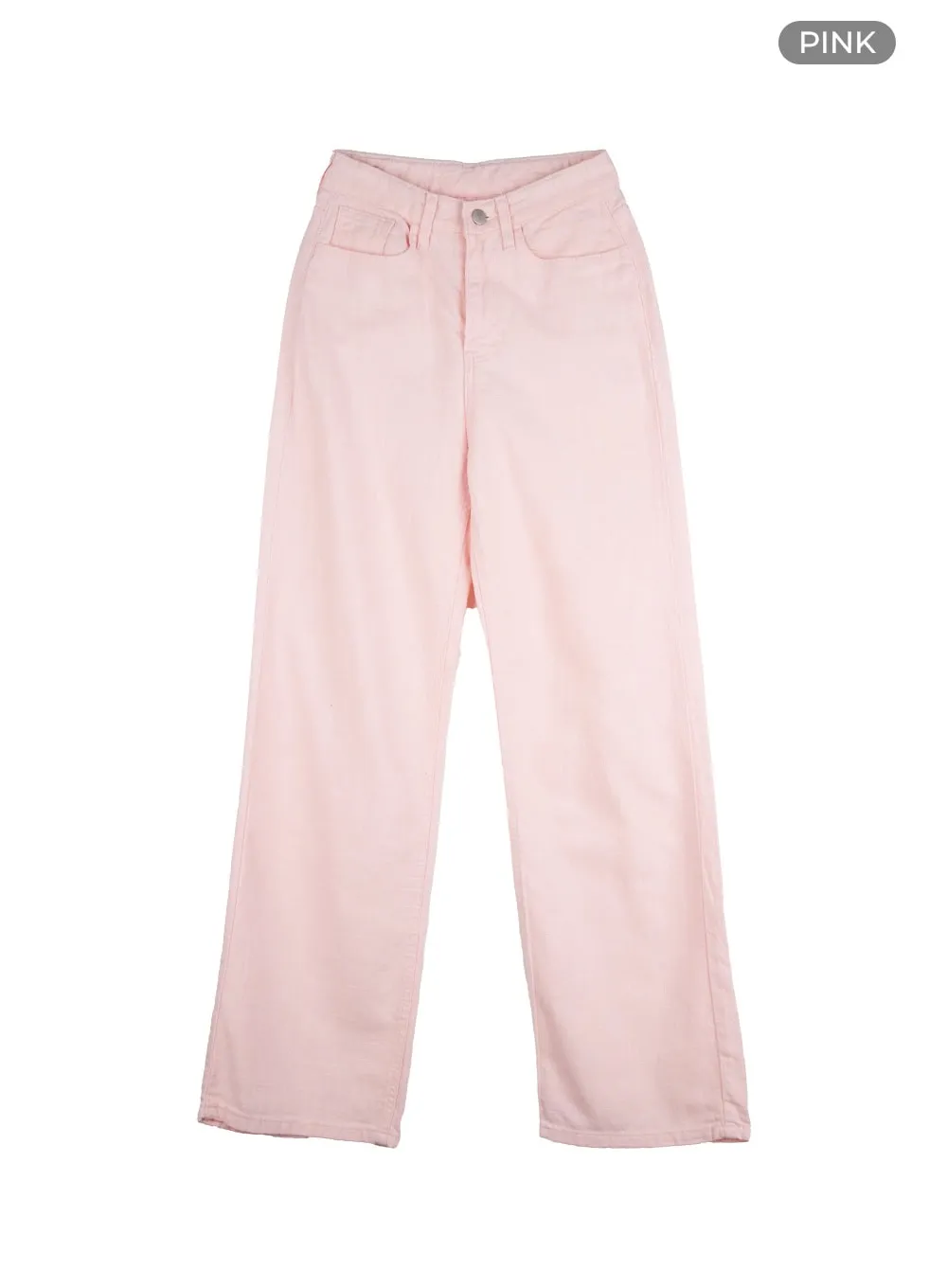 Linen Cotton Straight Pants OU419