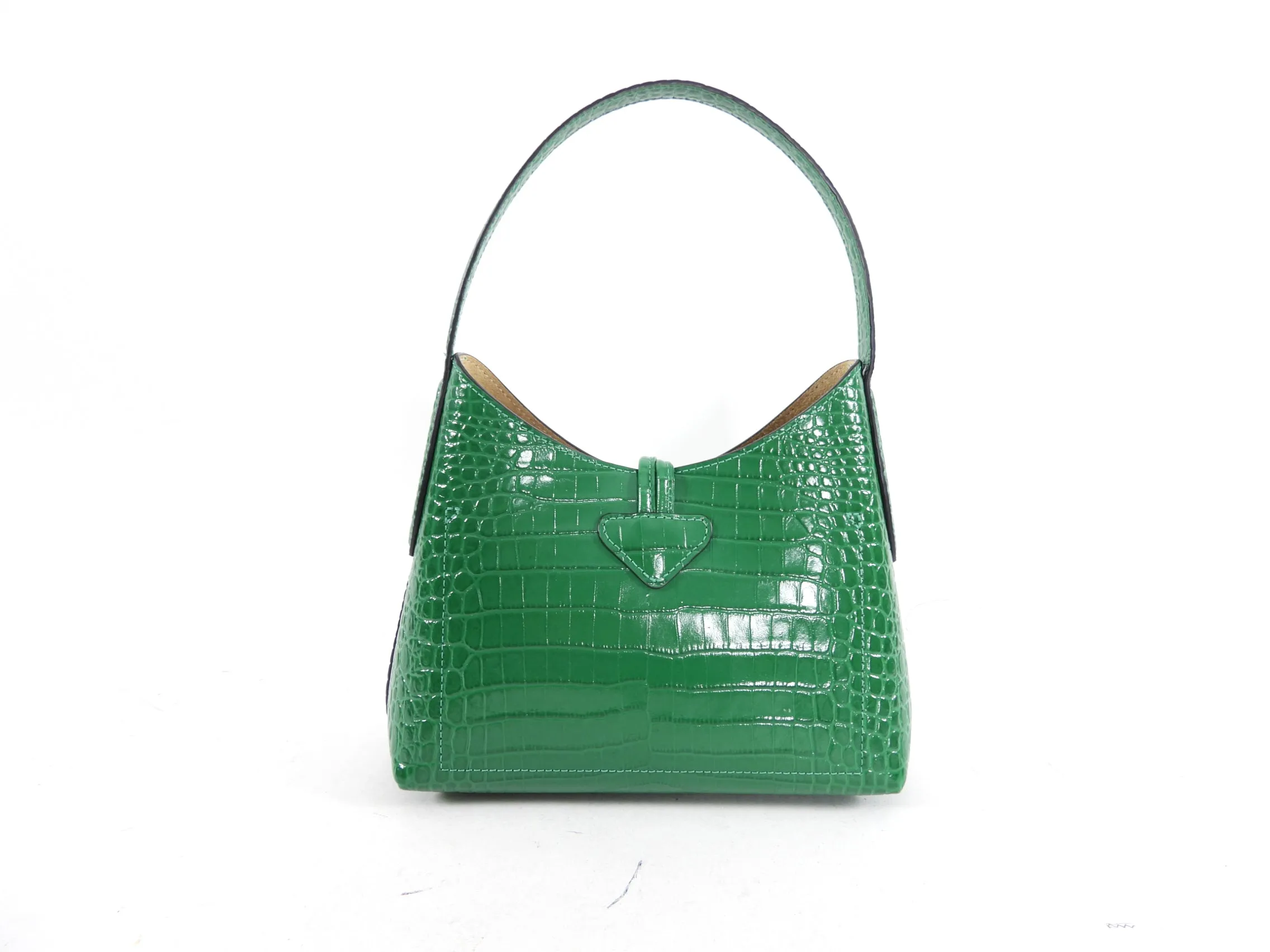 Longchamp XS Roseau Croc-Embossed Shoulder Bag