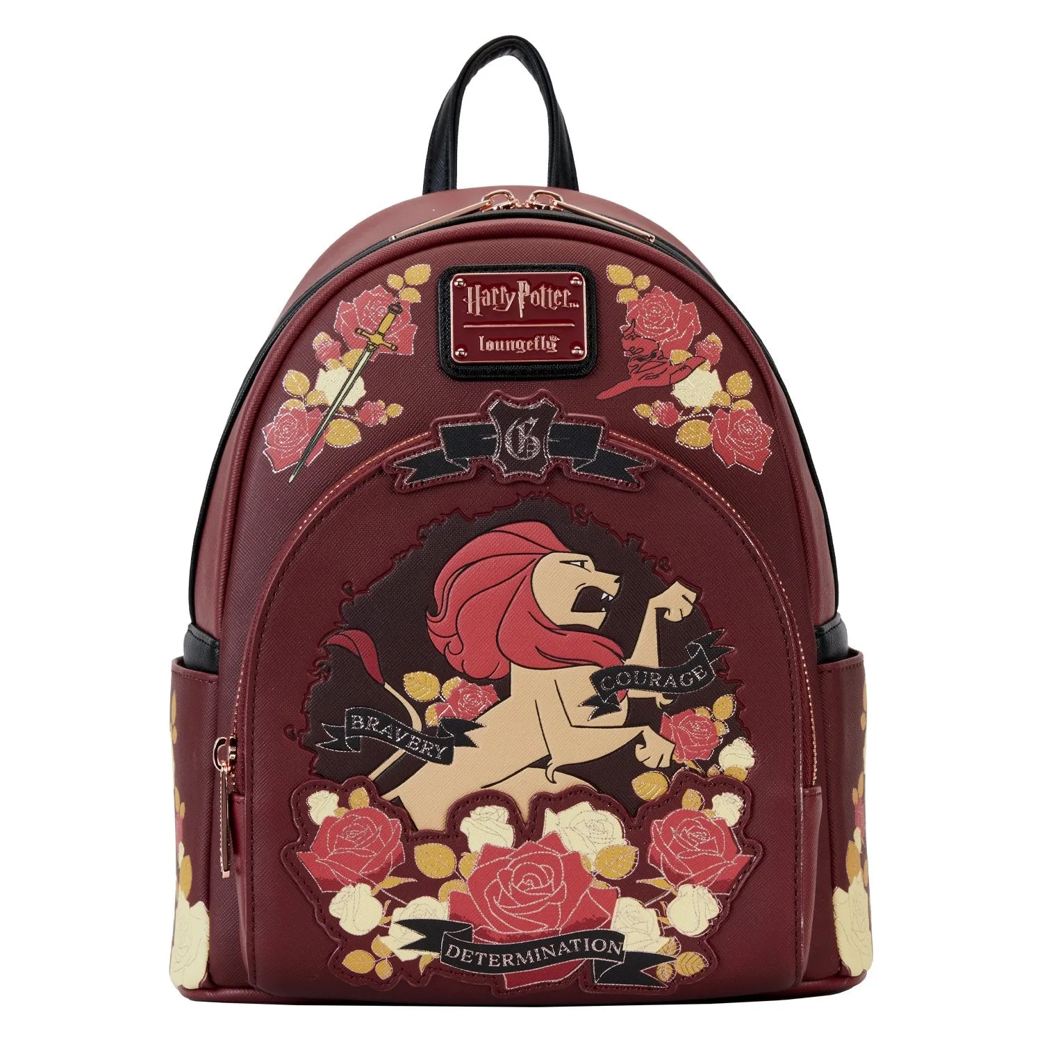 Loungefly Warner Brothers Harry Potter Gryffindor House Tattoo Mini Backpack