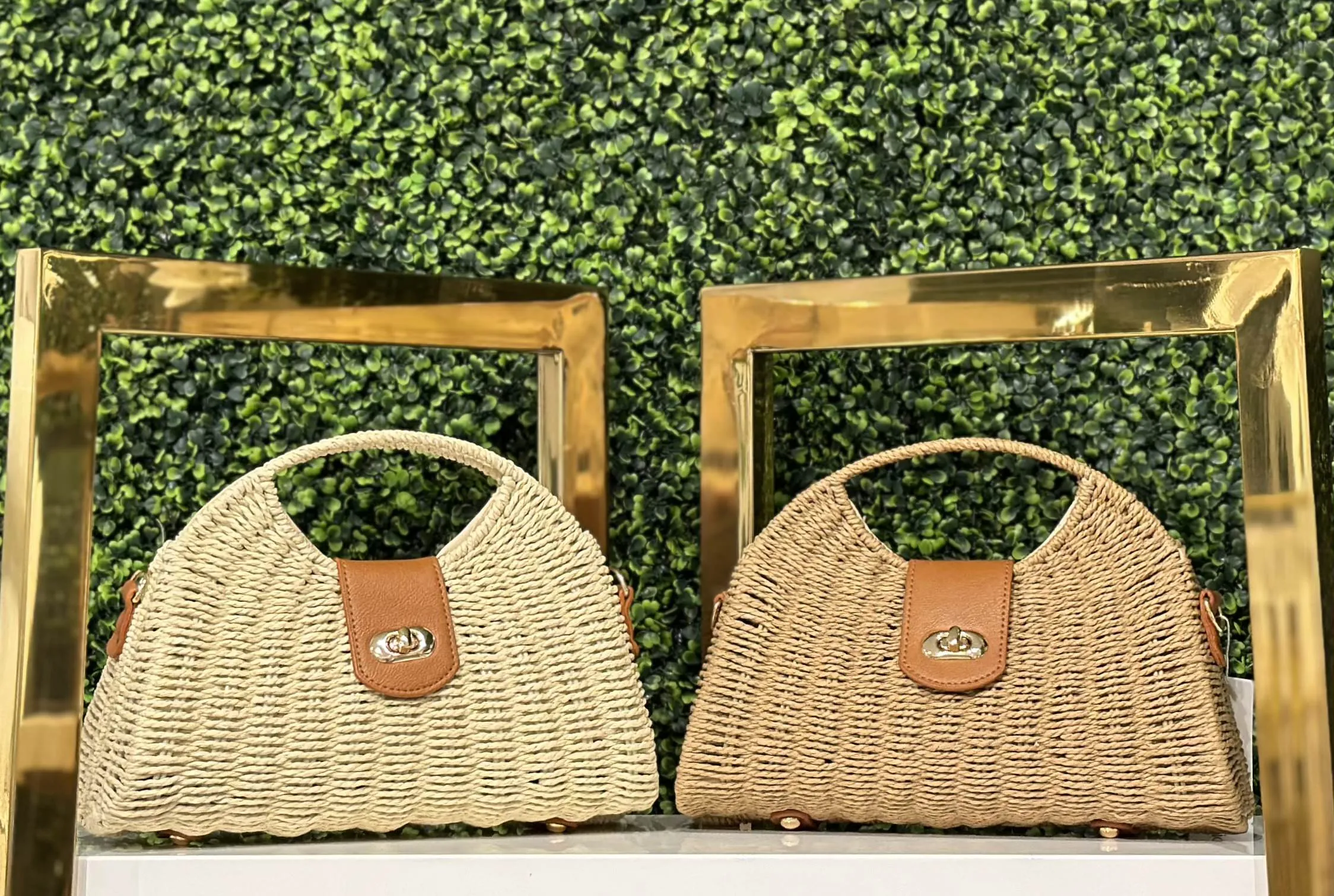 Marie Mini Raffia Handbag