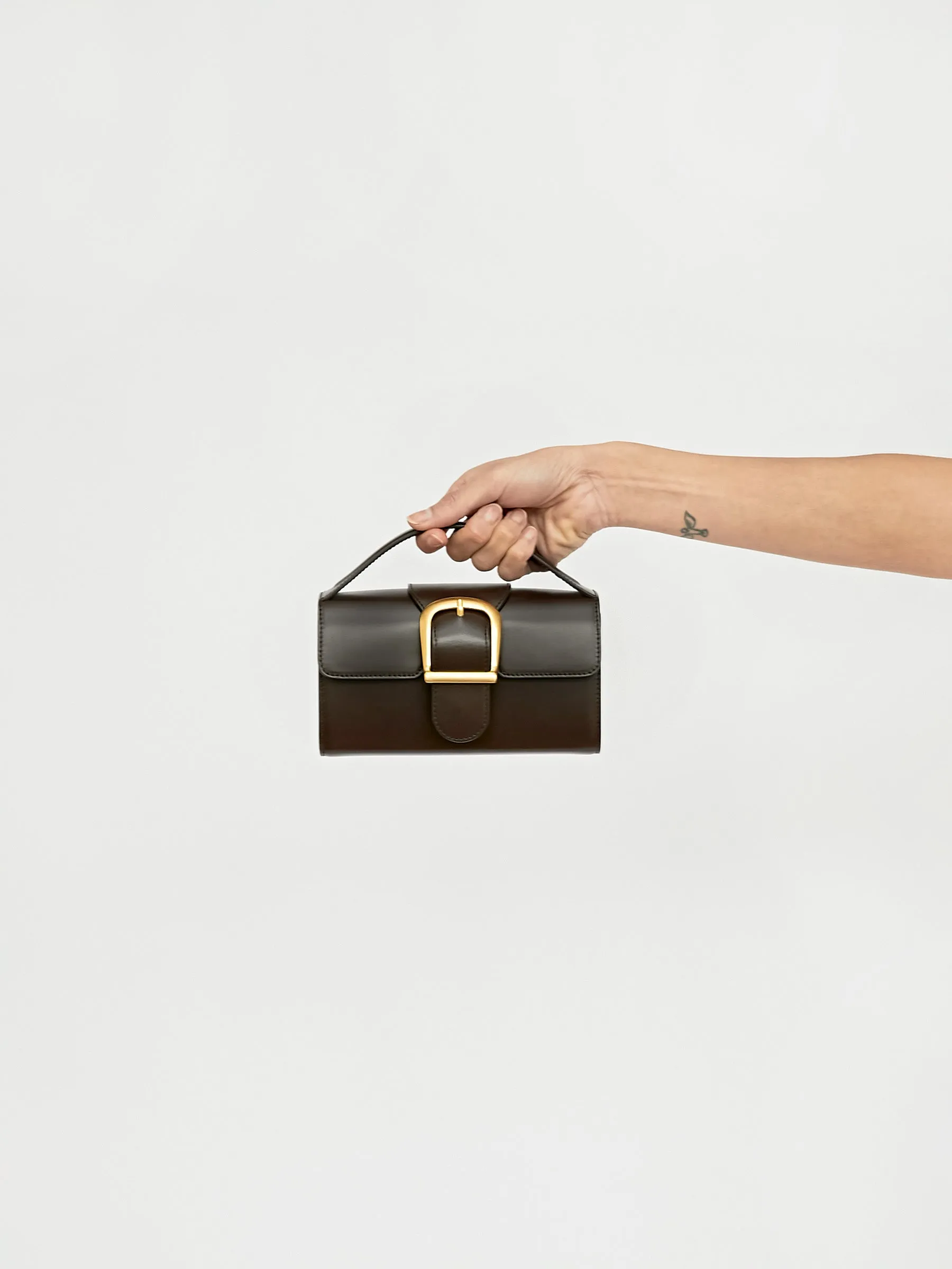 Mini Satchel With Flat Handle