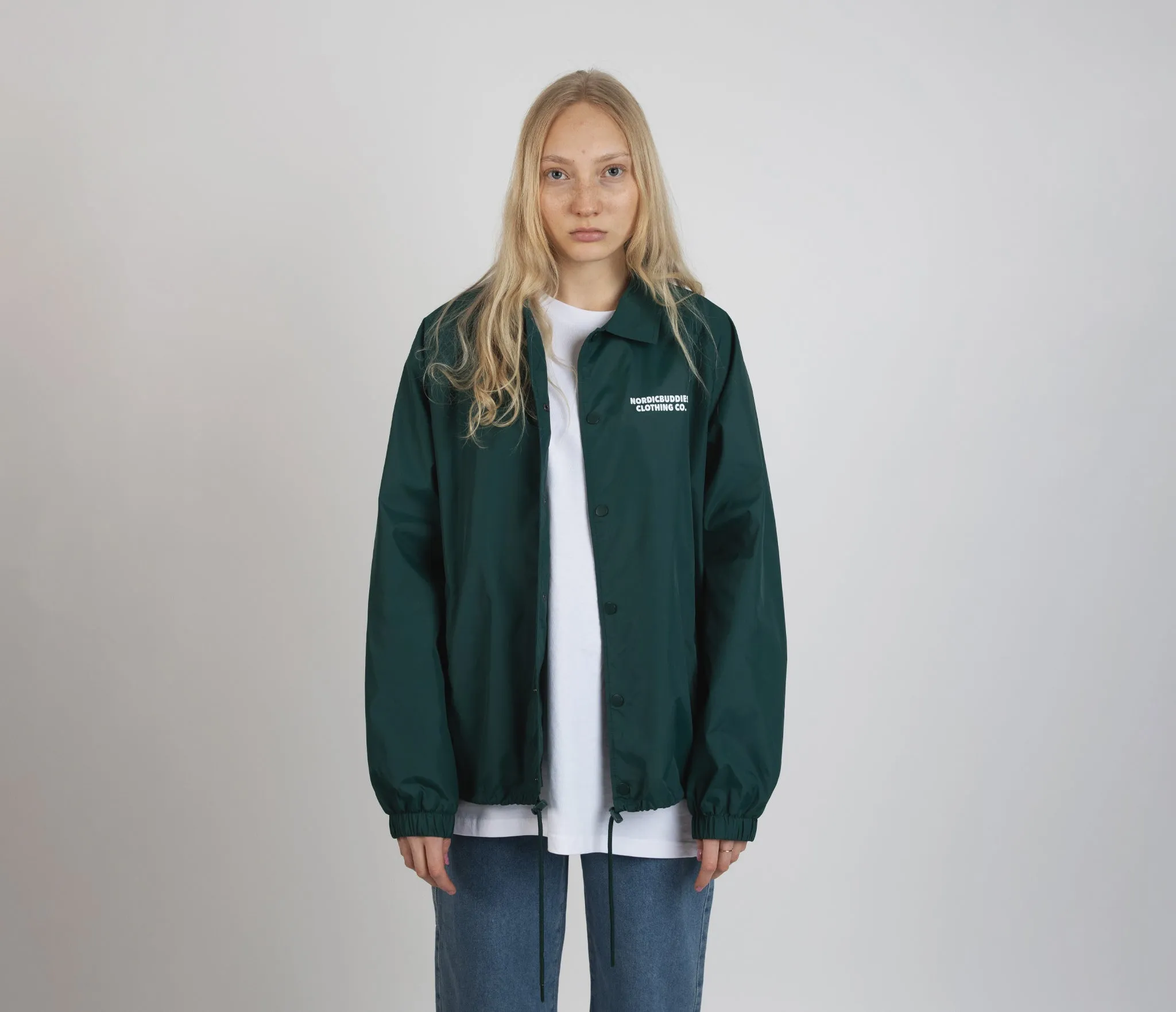 Moomintroll Coach Jacket - Forest Green