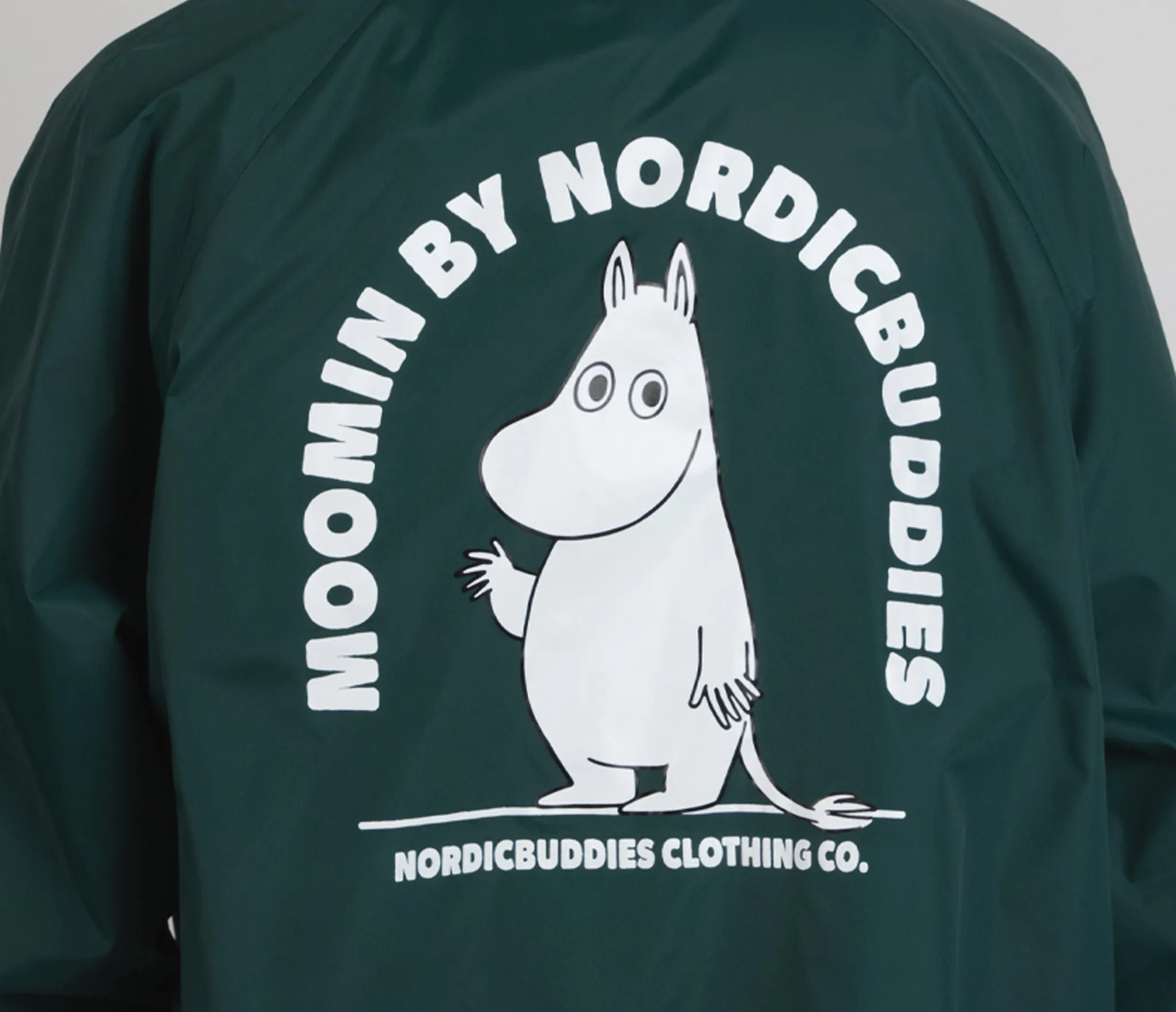 Moomintroll Coach Jacket - Forest Green