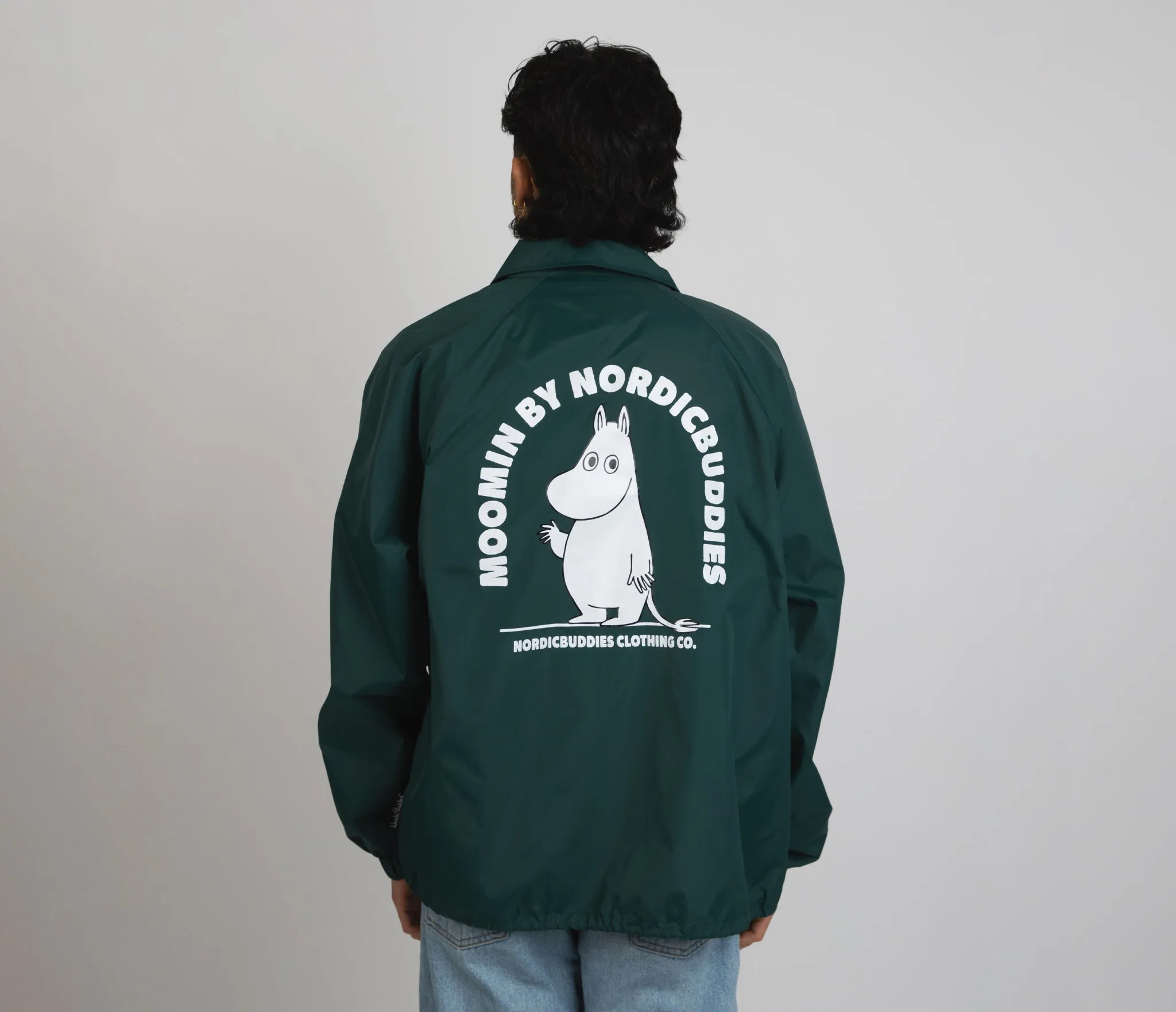 Moomintroll Coach Jacket - Forest Green