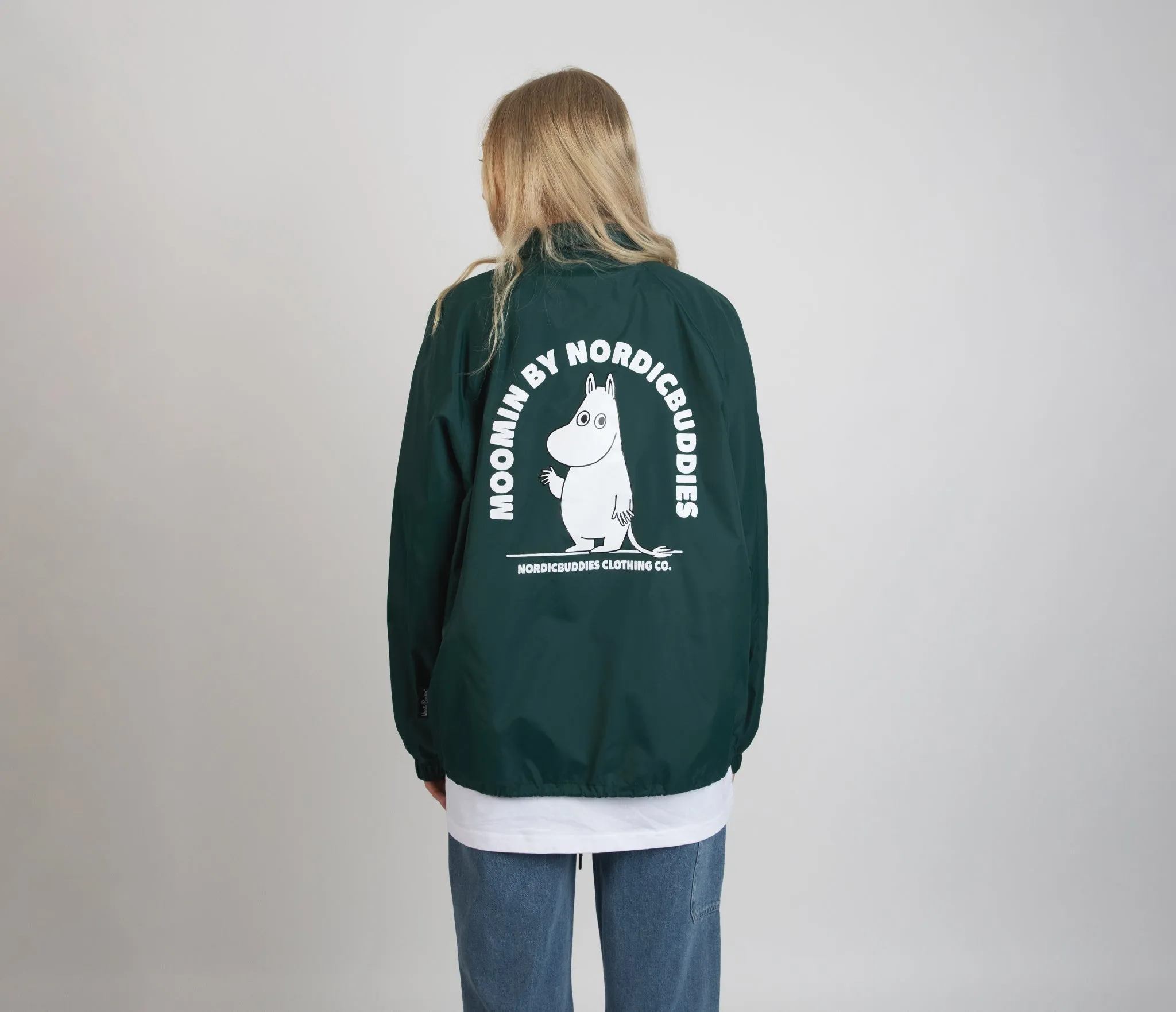 Moomintroll Coach Jacket - Forest Green