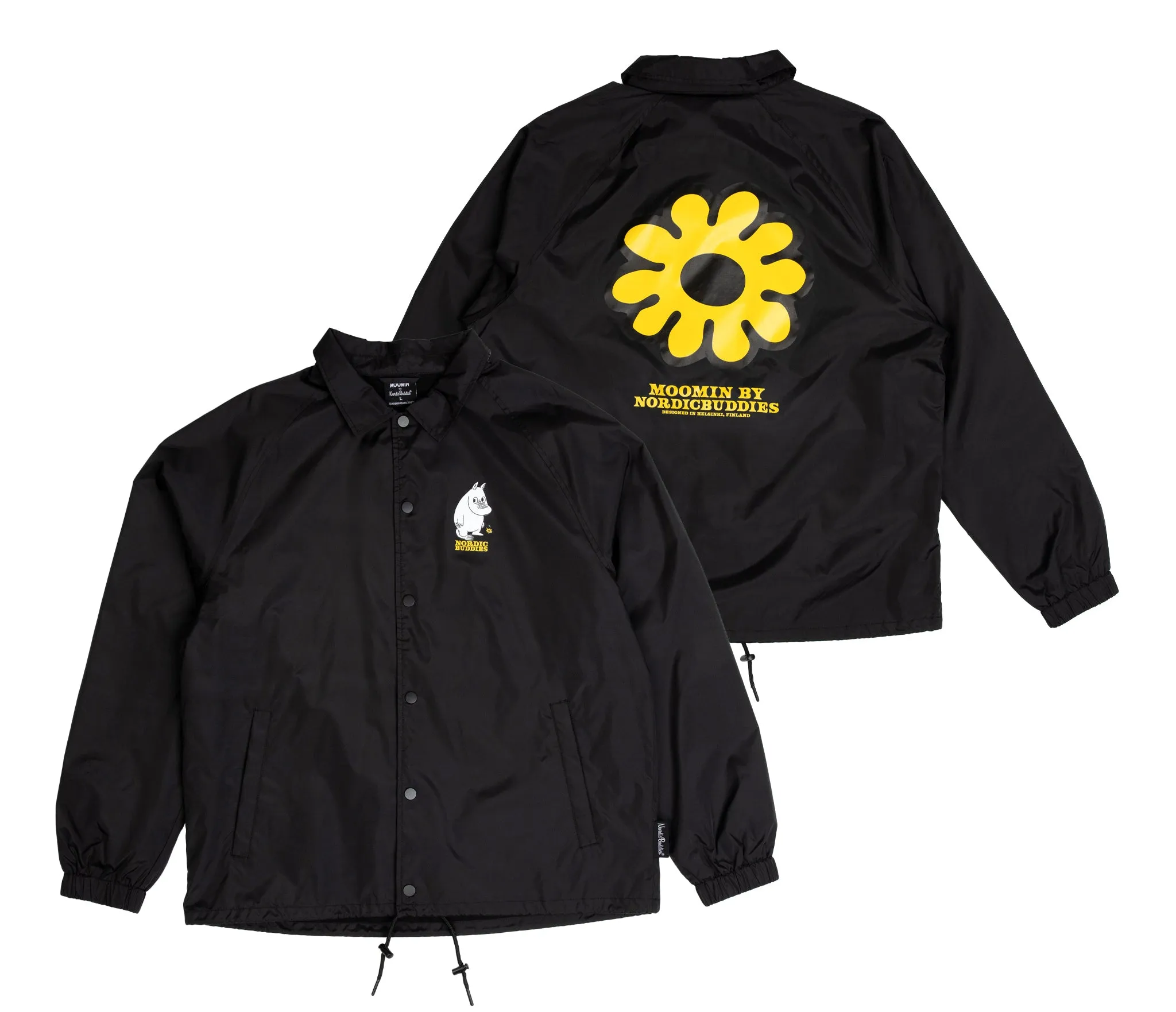 Moomintroll's Flower Coach Jacket - Black