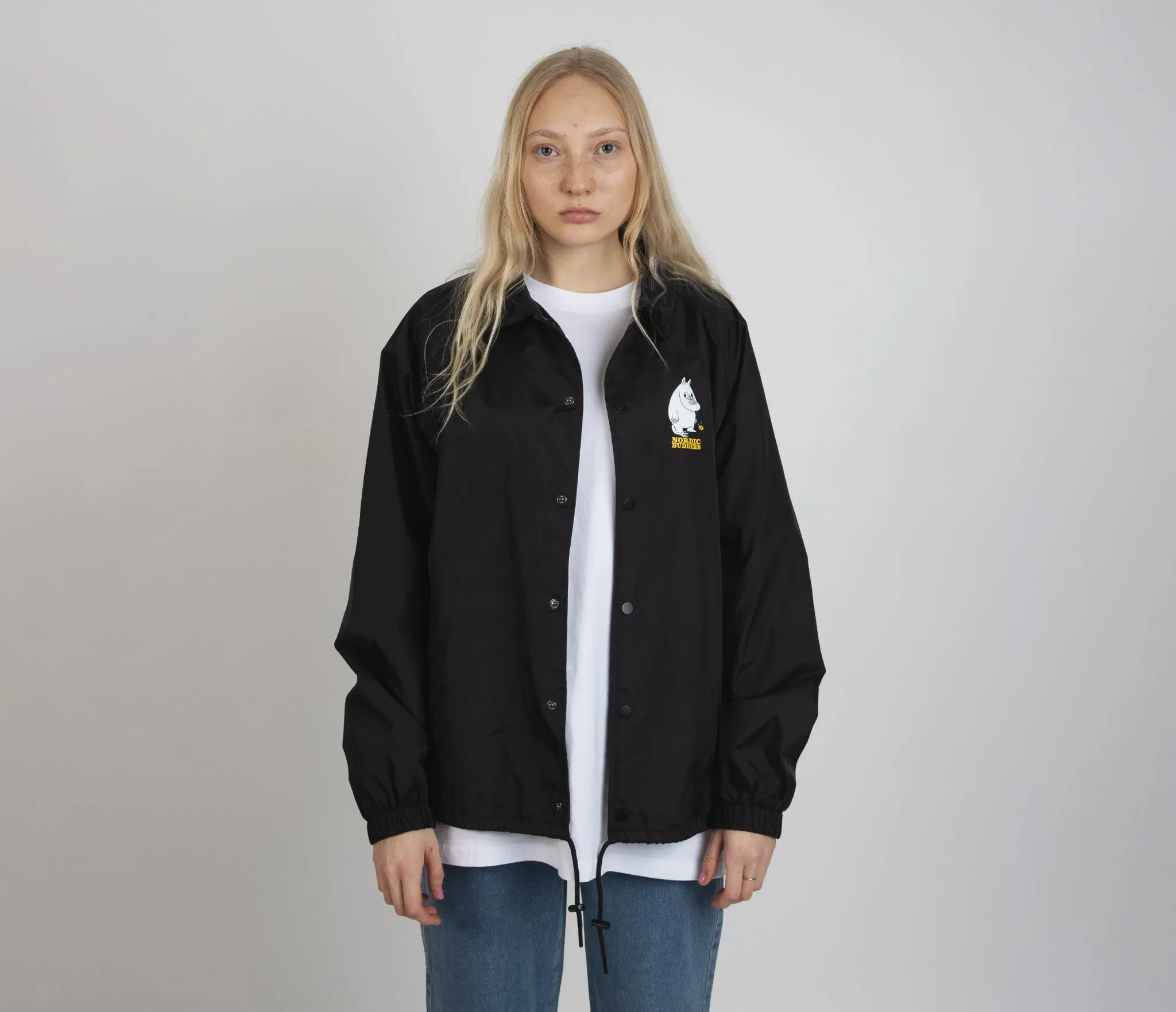 Moomintroll's Flower Coach Jacket - Black