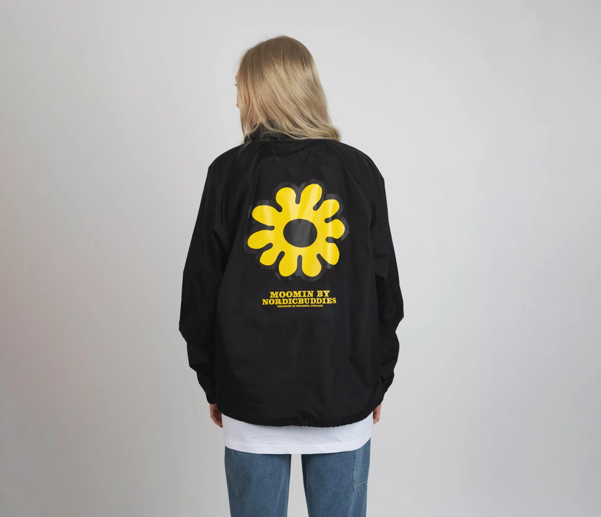 Moomintroll's Flower Coach Jacket - Black