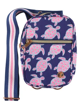 Navy Turtles 5-Way Bag