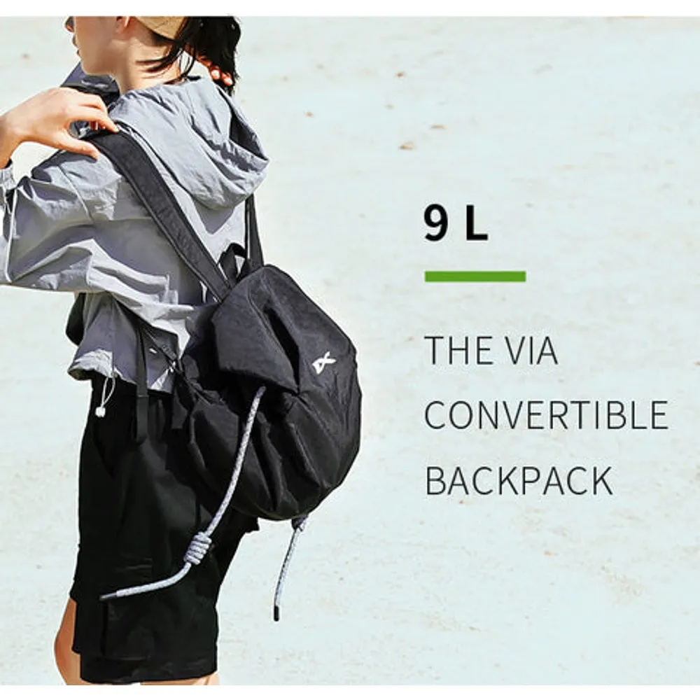 NIID NIID VIA CONVERTIBLE BACKPACK 9-28L-GRAPHITE