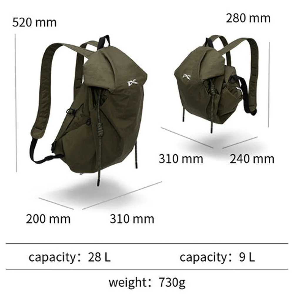 NIID NIID VIA CONVERTIBLE BACKPACK 9-28L-GRAPHITE