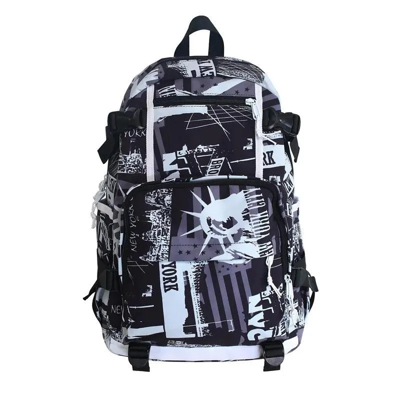 O73220N Cool Backpack - Graffiti Book Bag - Laptop Backpack