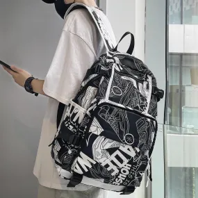 O73220N Cool Backpack - Graffiti Book Bag - Laptop Backpack