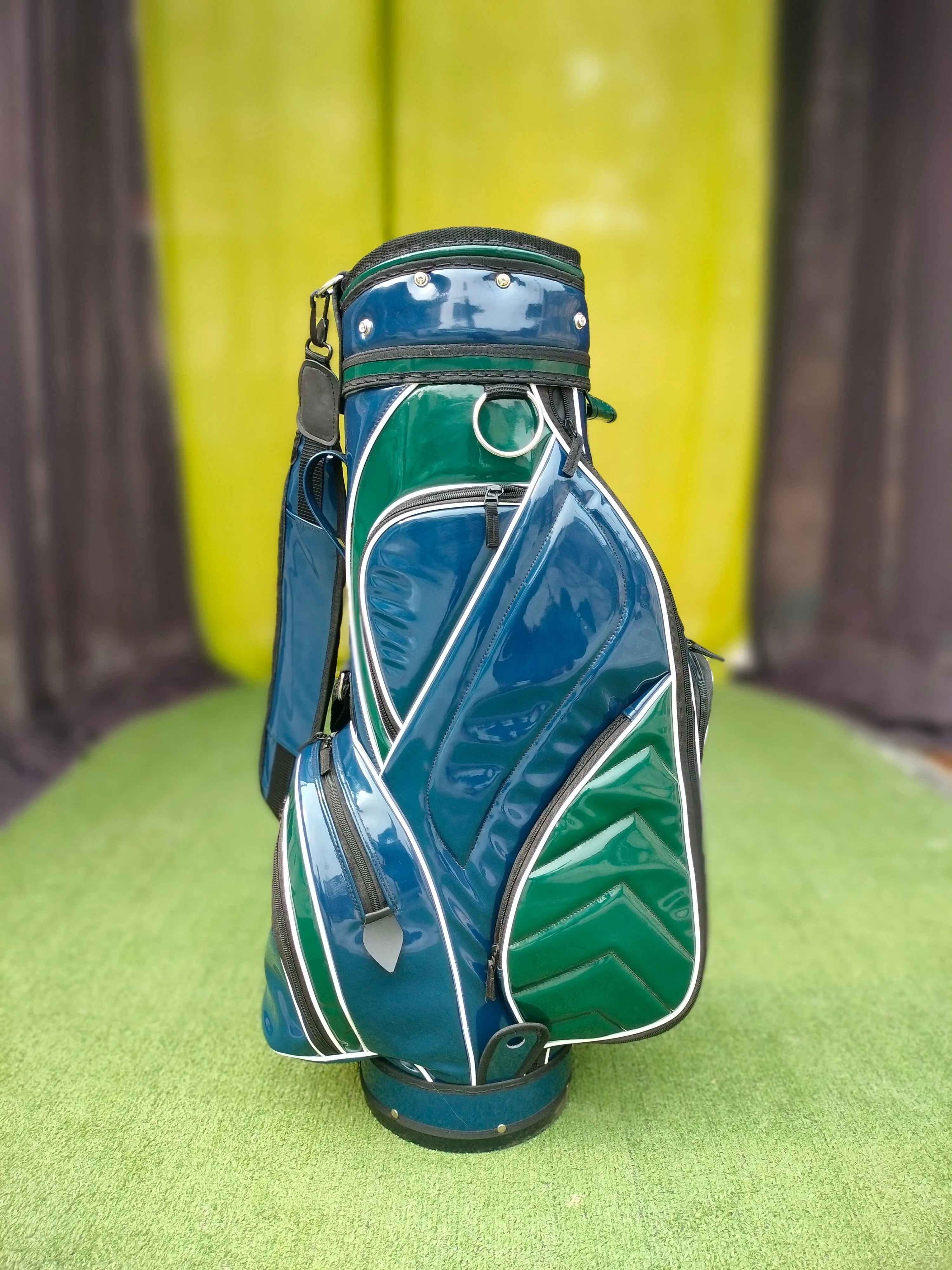 Old School Golf Bag - Green/Blue