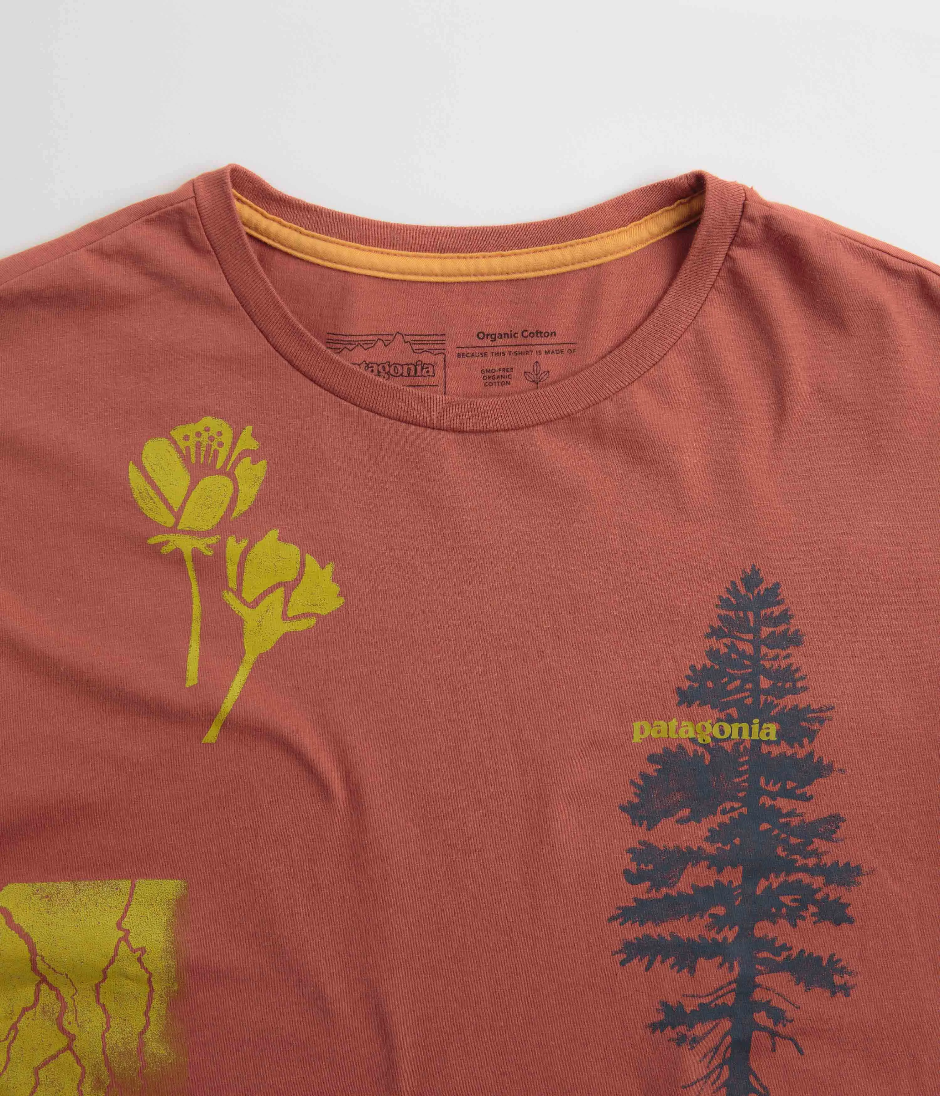 Patagonia Pyrophytes Organic T-Shirt - Burl Red